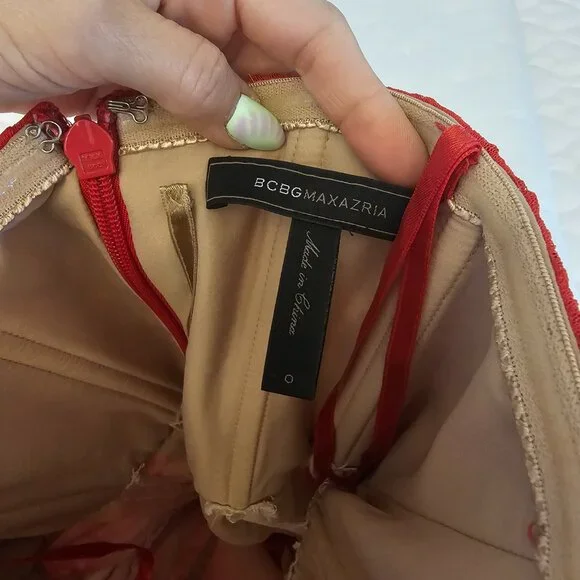 BCBG Max Azria red dress - Picture 5 of 5